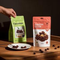 Bolsa de ventana mate parcial diseño de pie personalizable a prueba de humedad para especias de café y alimentos a granel
