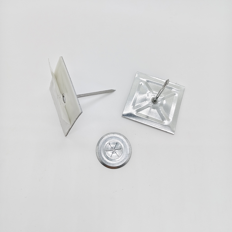 Self-Adhesive Insulation Pin, Peel and Stick Fastener for HVAC Duct and Pipe Insulation