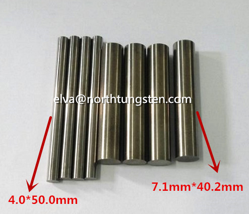 Tungsten nickle alloy dart billet, blank rod, blank bar, tungsten cylinder