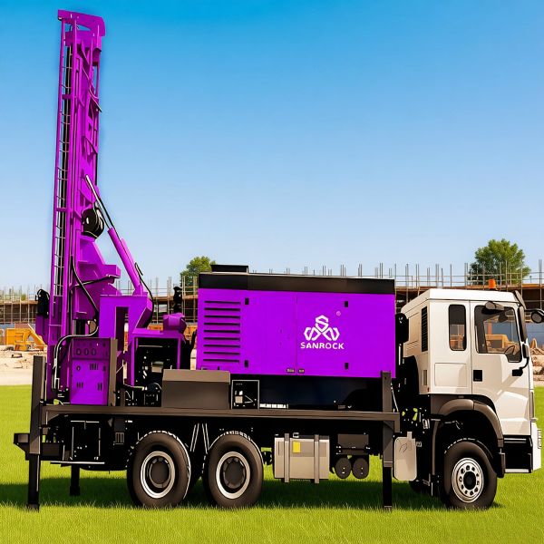 Multifunctional Water Well Drilling Machine With Mud Pump Truck Mounted Water Drilling Rig