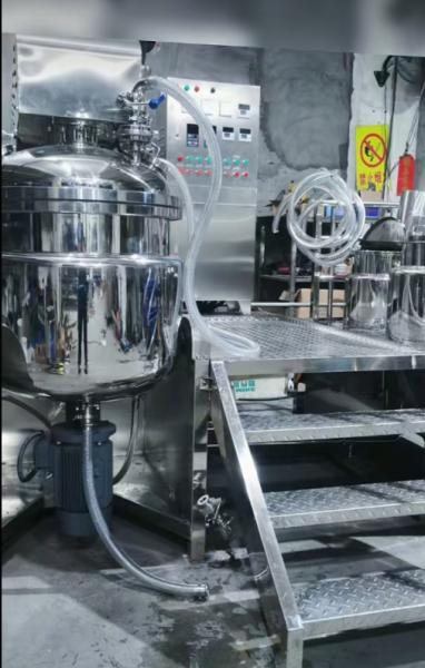 Emulsionador Homogeneizador al Vacío de Elevación y Cizallamiento Alto, Acero Inoxidable, 3 Capas