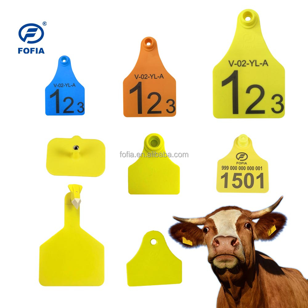 New FDX Low-Frequency Electronic Ear Tag RFID Animal Tag Full-Duplex Pig Cattle Open/Closed Mouth Livestock Identification