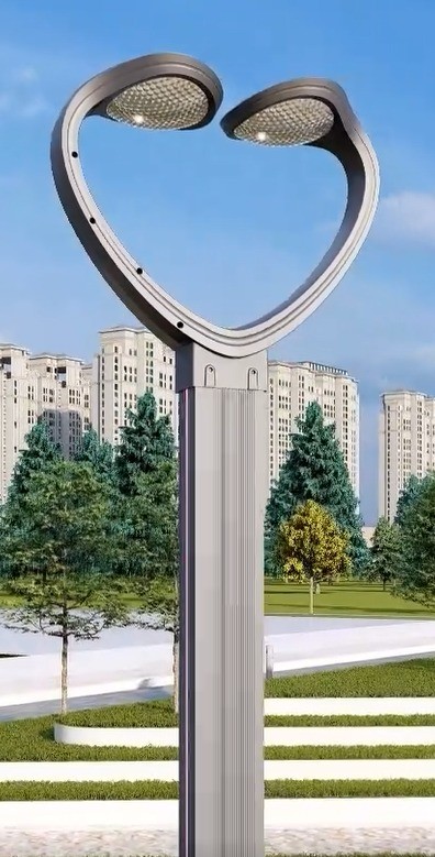 Outdoor LED Garden Light with 6000K Daylight Alert and Die Casting Aluminum Pole