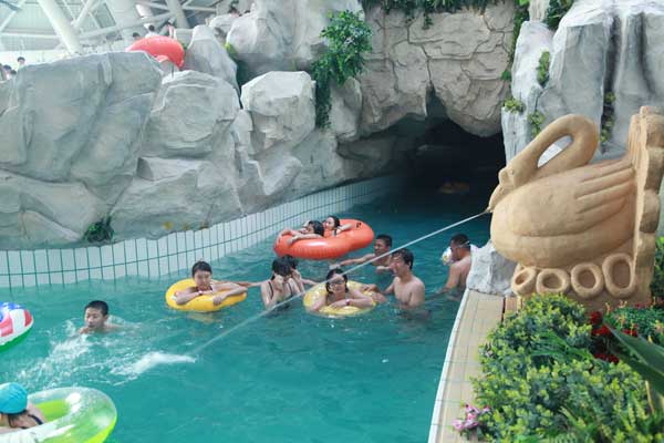 Внутреннее оборудование для аквапарка, проект и строительство парка развлечений