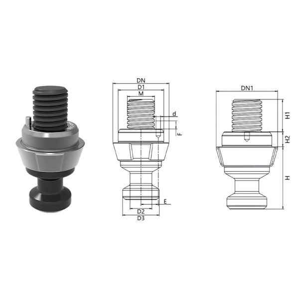 High Strength Victaulic Clamp Bolts Directional Pin Quick Release Fixture Clamps