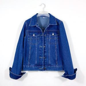 Denim Jacket Manufacture Button Down Jacket OEM Denim Clothing Washed Blue