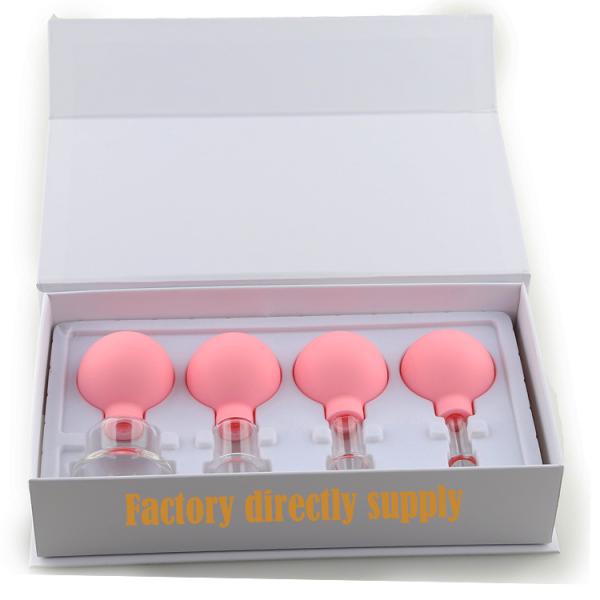 Simple and Portable Glass Rubber Cupping Set for Body Cup Vacuum Suction Massage Tool