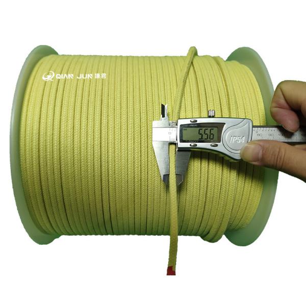 High Temperature Kevlar Aramid Rope 5.5mm*5.5mm 250M Kevlar Cord