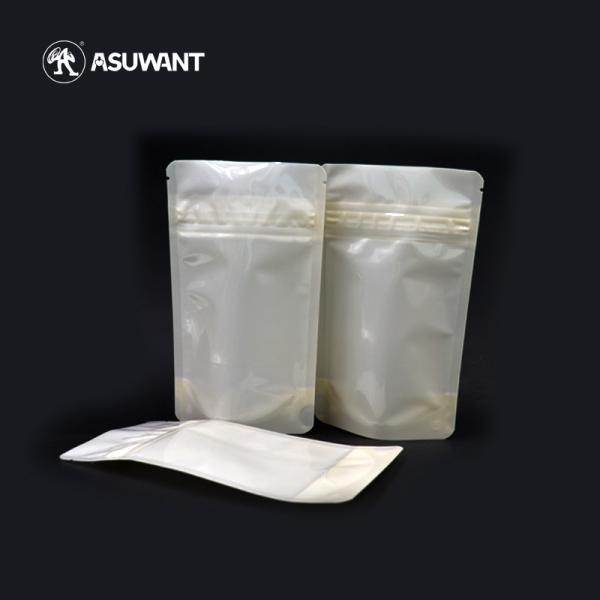 Resealable Stand Up Ziplock Bags Clear Mylar Biodegradable Packaging Bags CMYK Color