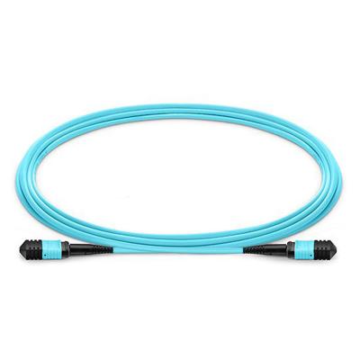 câble de tronc de fibre de l'assemblée plénière MTP MPO de 12F 24F OM3 OM4
