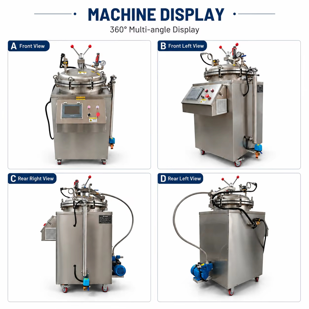 Steam Sterilizer Autoclave Retort Canning Machine For Food Processing and Preservation