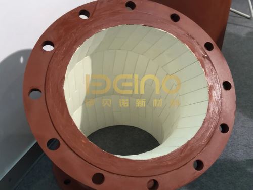 Alumina Lining Wear Resistant Ceramic Pipe Custom ISO Certificate