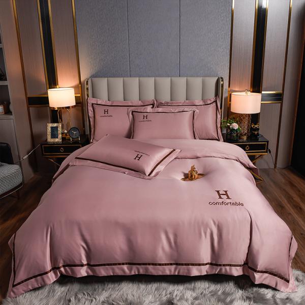 Cama de cama de seda de poliéster personalizada
