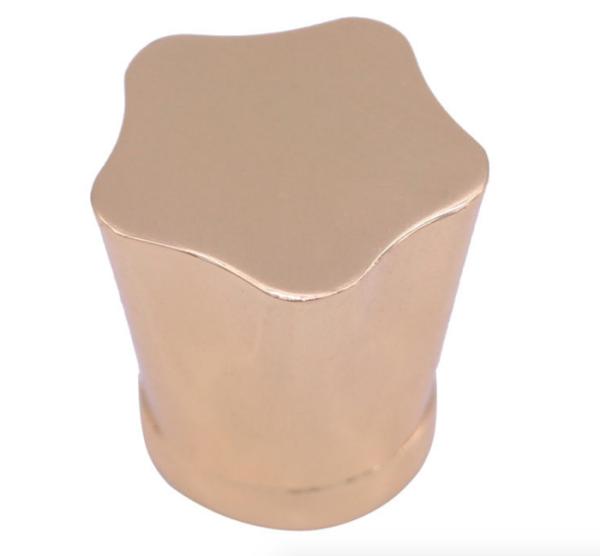 Customized Star Shaped Gold Plated Zinc Alloy Perfume Bottle Caps For High-End Perfume Packaging Solutions