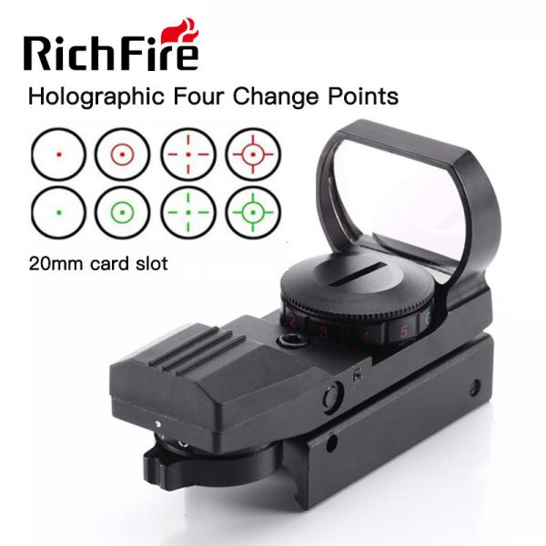 4 Reticle Paintball Gun Scopes 11mm 20mm Red Green Dot Reflex Sight High Stability