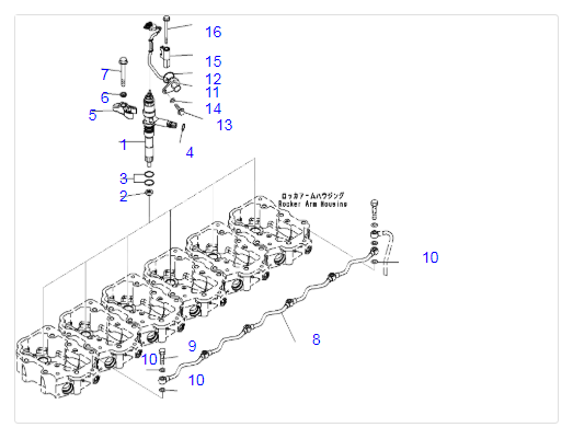 монтажная схема PC400 экскаватора инжектора топлива 6156 81 9110 8 S6D125 монтажная схема PC400 экскаватора инжектора топлива 6156 81 9110 8 S6D125