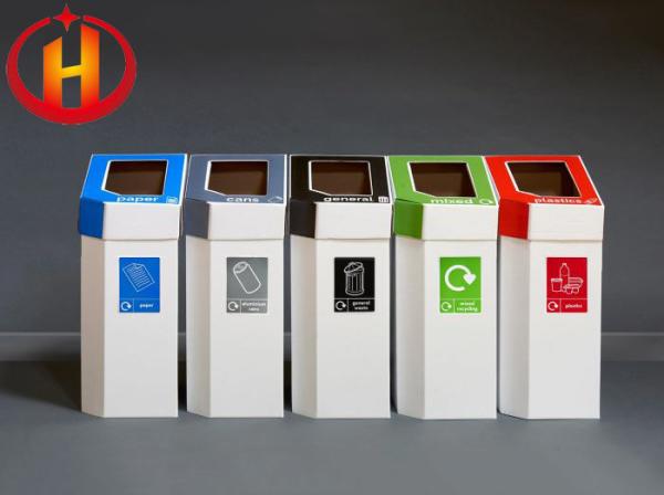 Printable Corrosion Proof PP Corrugated Plastic Trash Bins Foldable