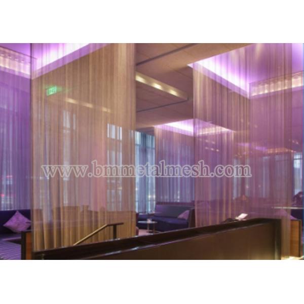 Aluminum Mesh Drapery with 1.2mm Wire Diameter and 6mm Aperture Size in Baking Finish for Modern Decor