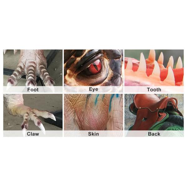 Мягкая установка езды динозавра силиконовой резины Аниматроник на месте доступная