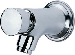 Water Saving Chrome Self Closing Faucet Taps Wall Mounted for Home Hotel , HN-7H05