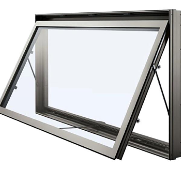 Black Household Double Glazed Aluminum Alloy Awning Windows For Residential Demand