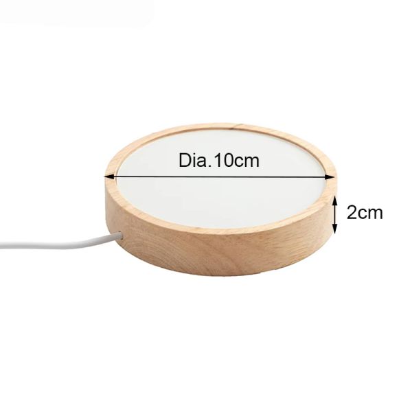 Warm White LED Base Sublimation PET Blanks LED Night Light For Heat Press