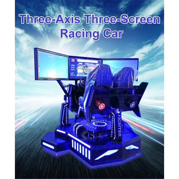 Three Screen 9D VR Simulator Racing Car Virtual Reality Game Machine