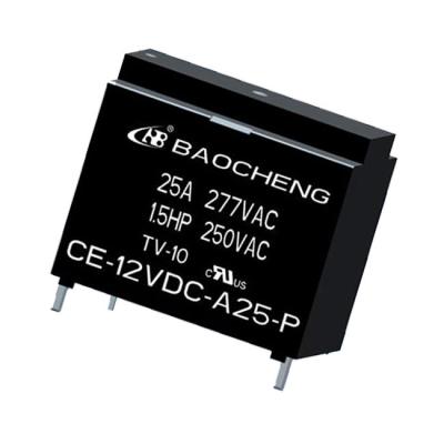 Relé do poder superior de CE-12VDC-A25-P Baocheng com design compacto