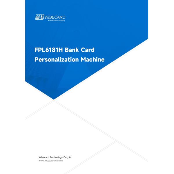 Печатание DOD машины персонализации карты банка Wisecard FPL6181H струйное