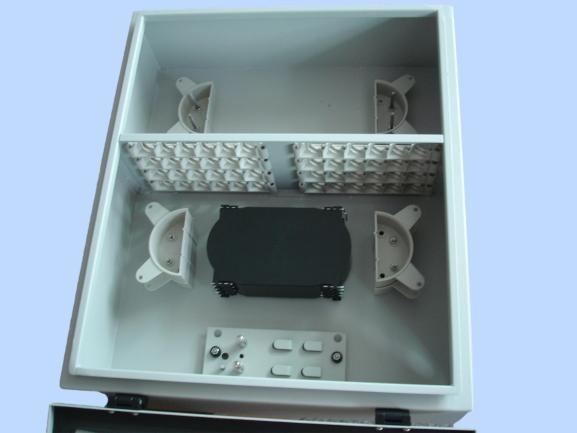 IP65 Steel SC ST Fiber Optic Distribution Box 48FO ODF Wall Mount Enclosure