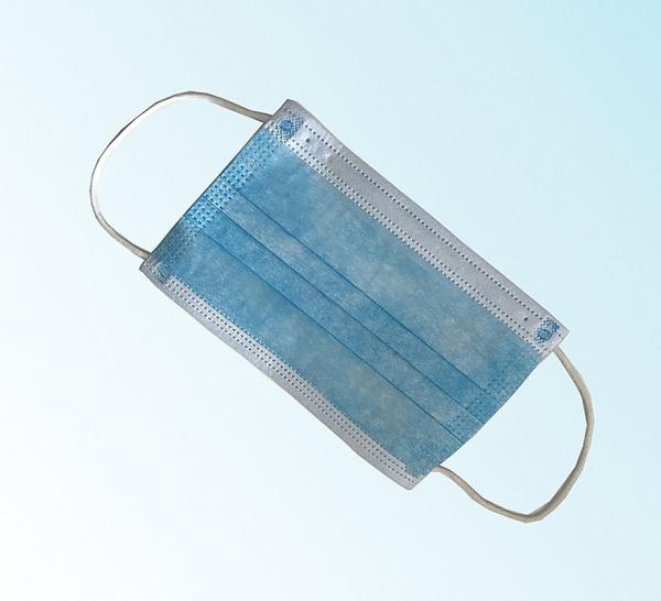 Blue Disposable Medical Face Mask , Non woven Protective Face Masks Latex Free