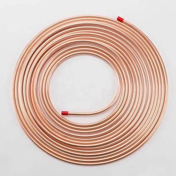 1/4 to 3/4 Round Copper Pipes with Wall Thickness 0.3mm-20mm for Oversea Jobs