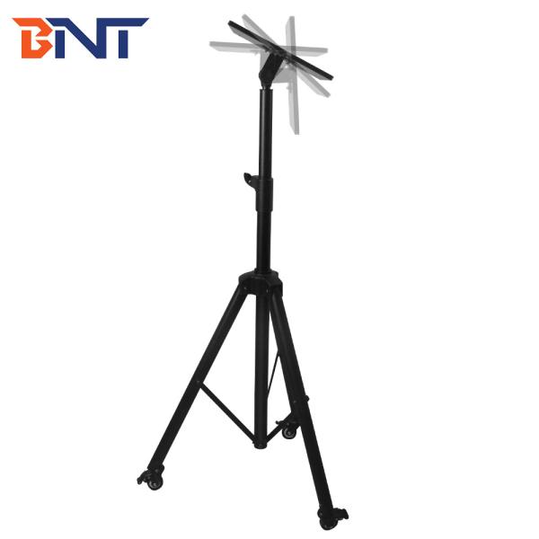 Cold Rolled Steel 110-190cm Braked Wheels Floor Projector Tripod Stand For Laptop / Camera Used