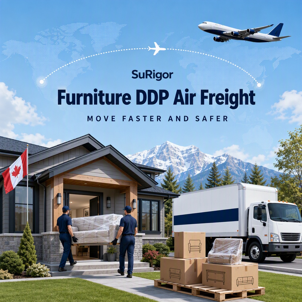 SURIGOR DDP Air Freight & Shipping with Oversized Cargo Expertise, Customs Compliance, and Fragile Protection