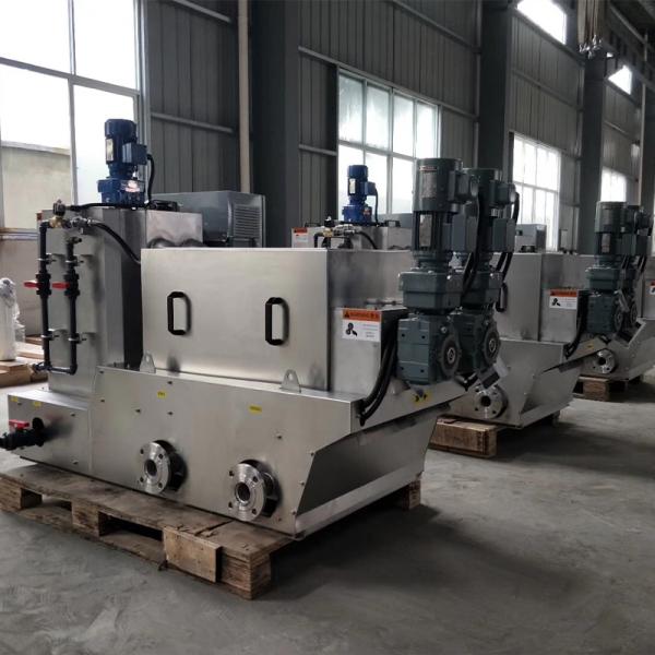 500-3000mm Belt Screw Stack Slude Dewatering Machine Energy Saving 5-80m³/H Capacity