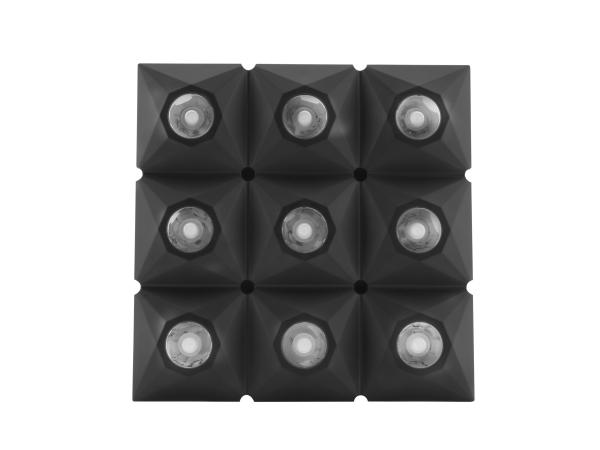 9pcs 3W warm white RGBW LED Gold matrix moving head stage light For Dj Equipment