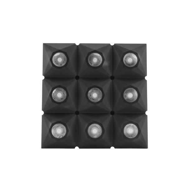 9pcs 3W warm white RGBW LED Gold matrix moving head stage light For Dj Equipment