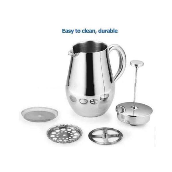 U-Bonds Ss304 8 Cup 1 Liter 34 Oz Coffee French Press Pot For Home Office 0.8mm French Coffee Pot