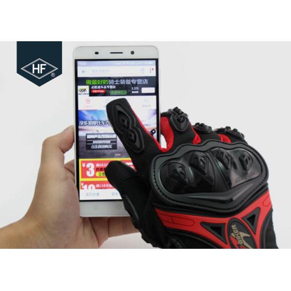 Riding Aftermarket Motorcycle Accessories Red Blue Touch Finger Full Finger Motorcycle Gloves