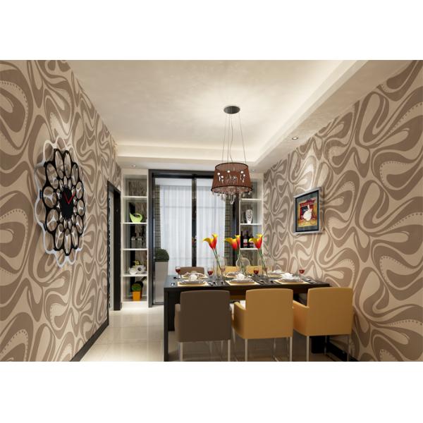 Nonwoven Modern Removable Wallpaper For Bedding Room With Foam