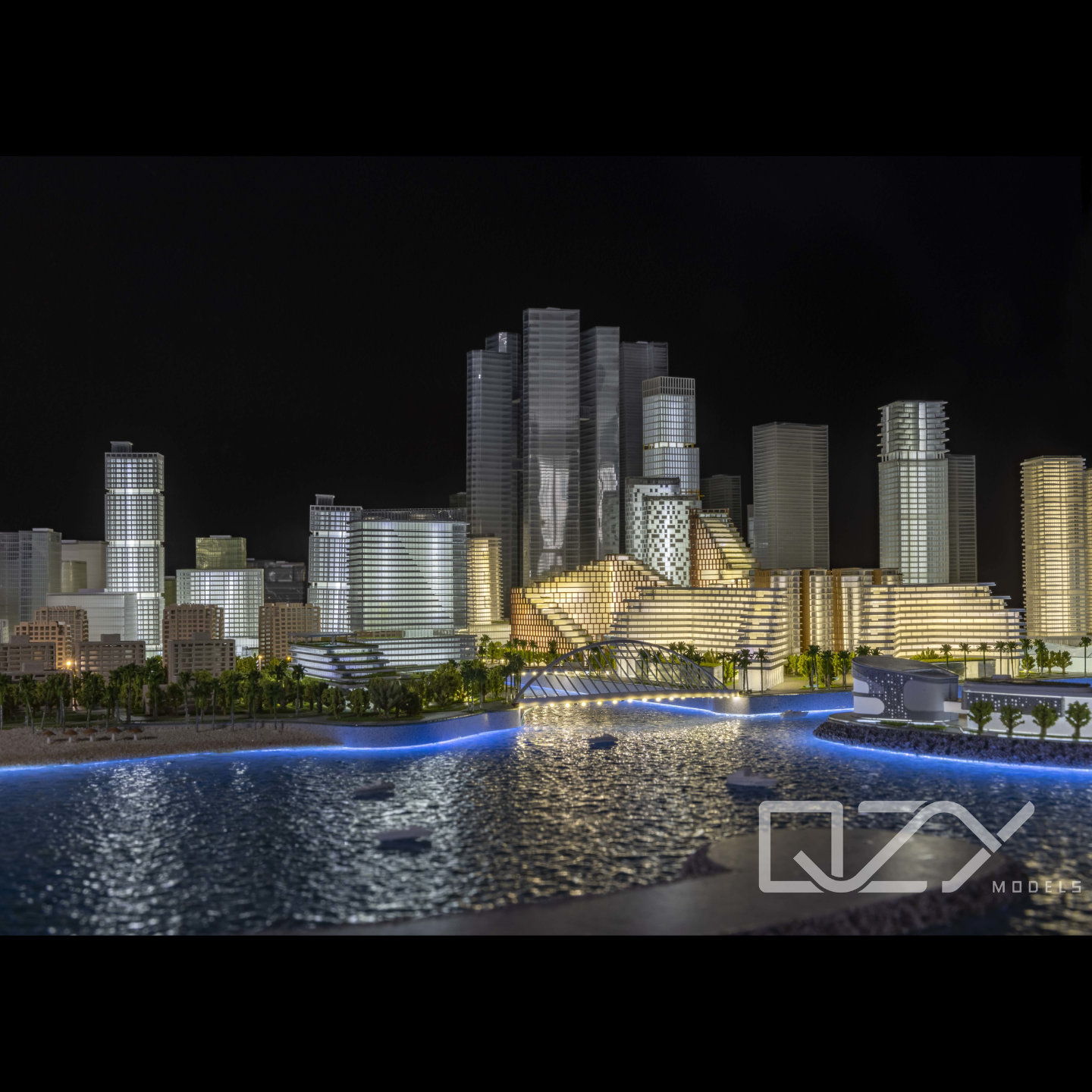 1:1250 Scale Sri Lanka Urban Planning Model with ABS Material and Handmade Craftsmanship