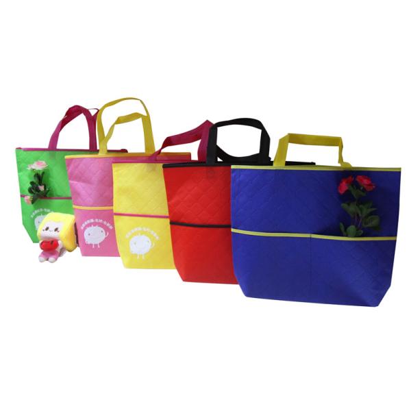 Eco Freindly Recycled Shopping Bags Nonwoven Laminated Fabric Customized