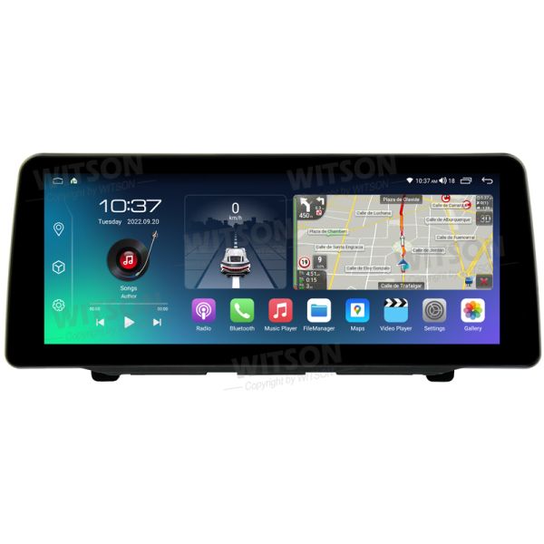 12.3 Smart Ultra Wide Screen For Hyundai Santa Fe 2018-2024 Car Video Touch QLED Multimedia Stereo Player