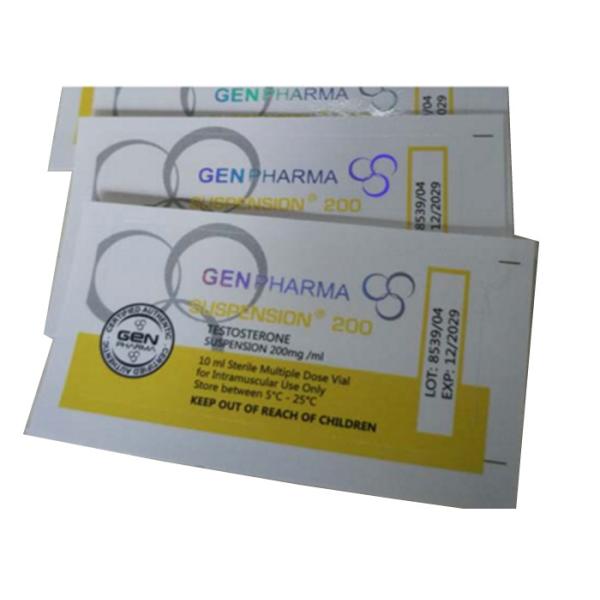 プラスチック防水バイアル バイアル ラベル強力な接着剤、バイアル ボトル ラベル