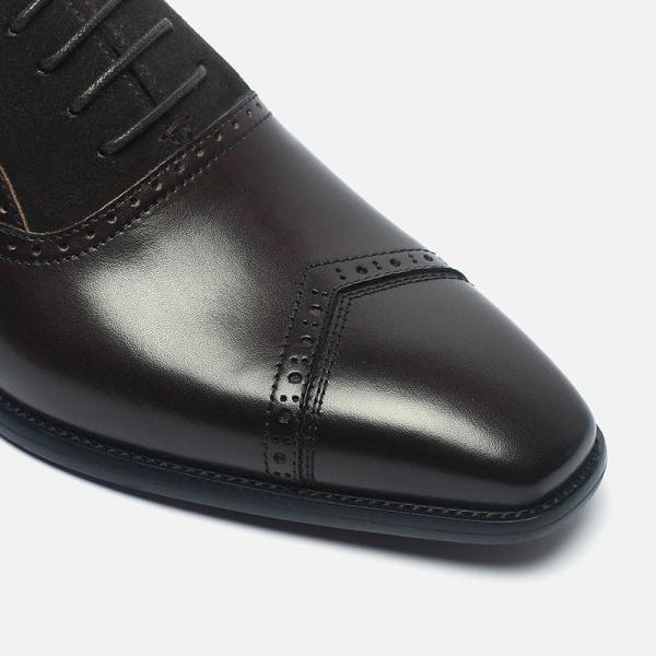 Custom Dark Wine Mens Lace Up Leather Dress Shoes