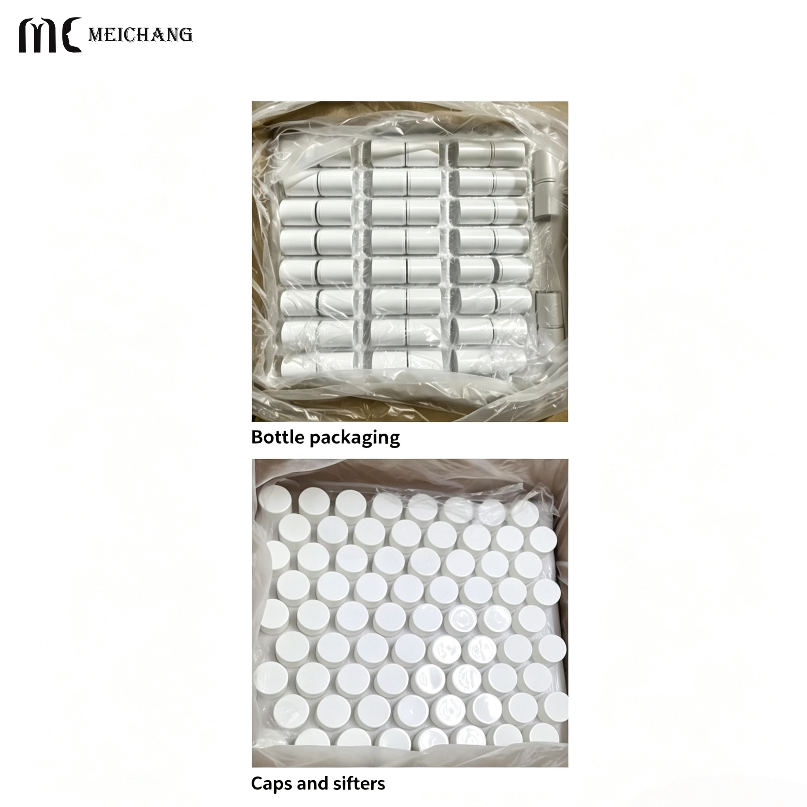 80ml 180ml Round Thick-Wall Powder Sifter Bottle (MC-1509)