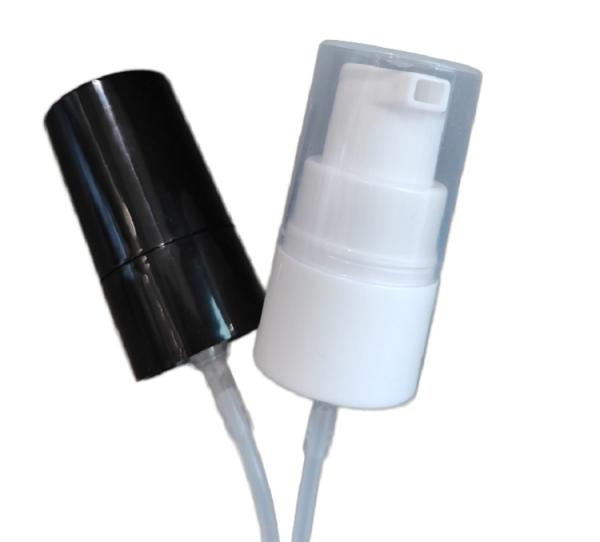 All White 24/415 Smooth Closure Plastic Lotion Pump Ready to Ship 20mm Size for Bottles and Packing Left Right Twist Design