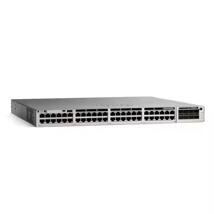 New Cisco C9300-48P-E Network Switch 48-port PoE+ 598Gbps Non-Blocking Stackable Ethernet Switch