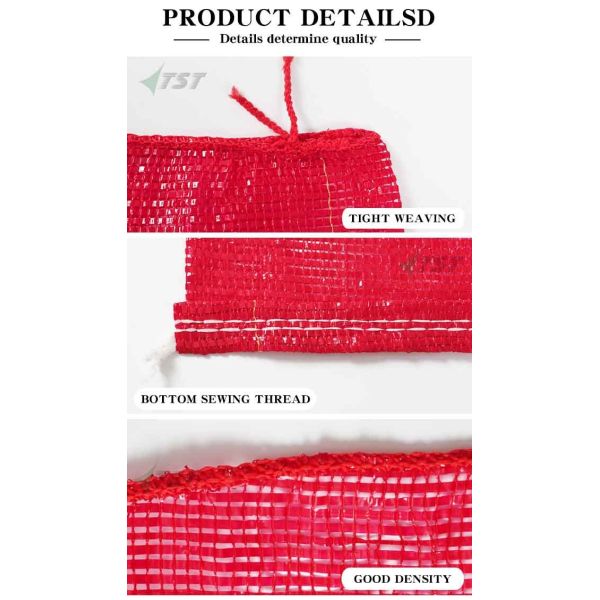 Heavy Durable Poly Mesh Tubular Mesh Bag Onion Potatoes Mesh Produce Bags
