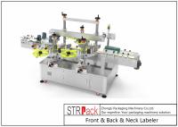 machine à étiquettes de la bouteille 180pcs/Min pour la surface arrière avant du cou trois autocollants